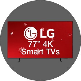 Big Savings 77 Inch LG 4K Smart TVs